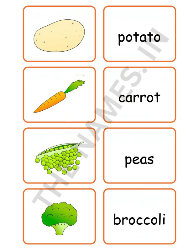 Flashcards for Vegetables: Amazing and Effective Way to Teach Kids Vegetable Names 5 4